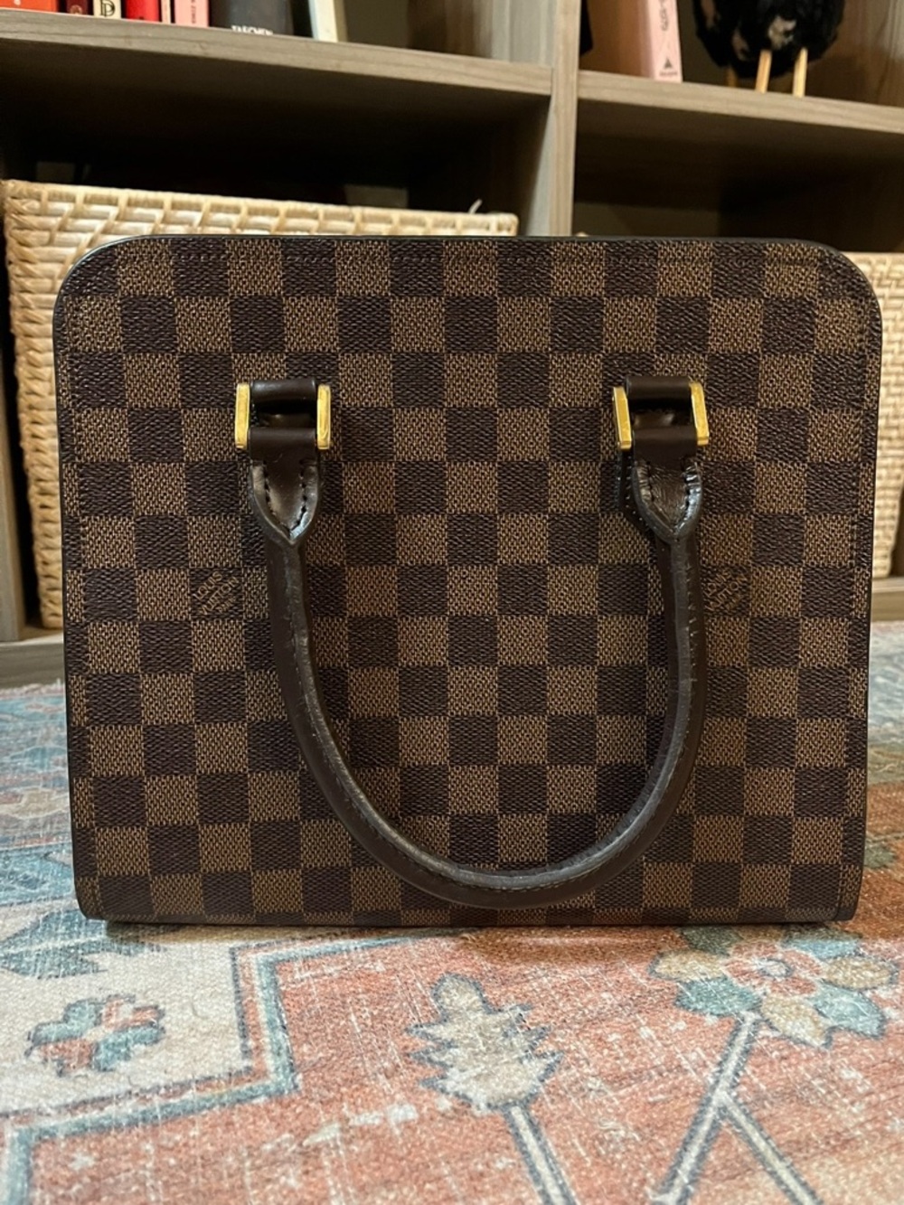 LOUIS VUITTON Triana Handbag in Damier Ebene Y2K Vintage - Picture 3 of 16
